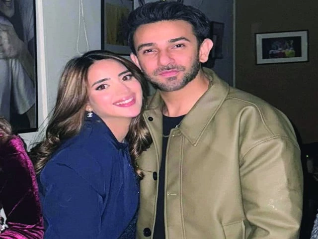 saboor ali and ali ansari mark third anniversary