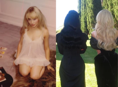 sabrina carpenter and jenna ortega kiss in the taste music video from new album short n sweet