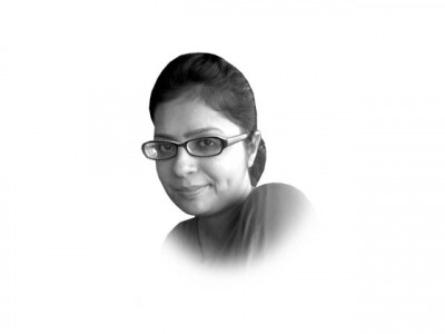 female flood victims on the periphery