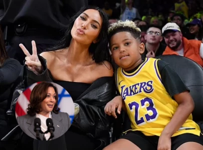 kim kardashian shuts down saint west s youtube channel after controversial kamala harris posts