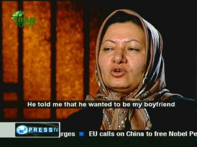 iran tv shows sakineh acting out husband s murder