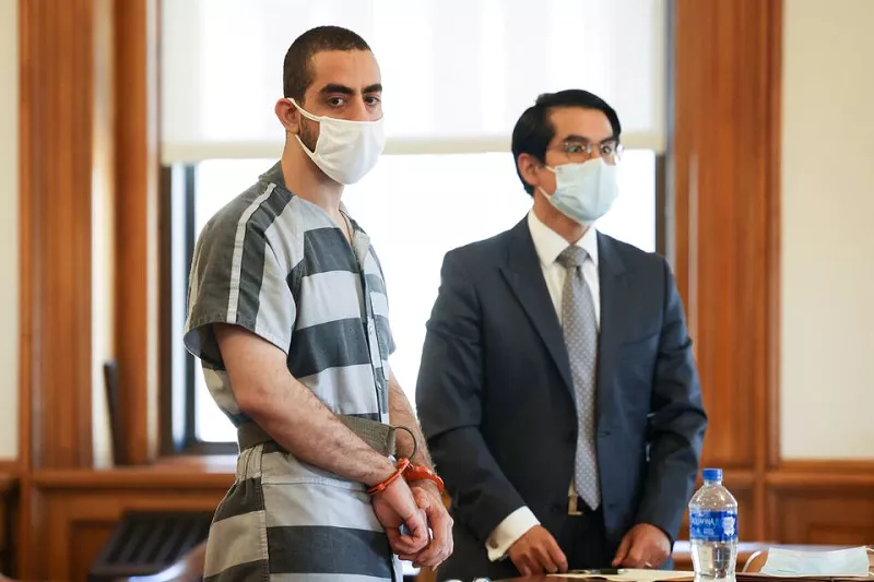 hadi matar appears in court on charges of attempted murder and assault on author salman rushdie in mayville new york us august 18 2022 photo reuters hadi matar appears in court on charges of attempted murder and assault on author salman rushdie in mayville new york us august 18 2022 photo reuters
