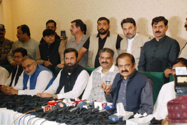 interior minister rana sanaullah addressing a press conference in bahawalpur on may 22 photo app interior minister rana sanaullah addressing a press conference in bahawalpur on may 22 photo app