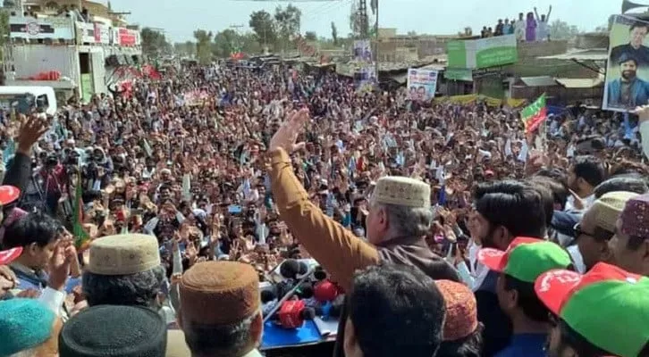 pti s huqooq e sindh march enters mirpurkhas pti s huqooq e sindh march enters mirpurkhas