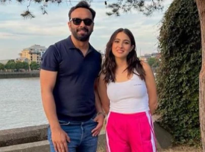 collaboration on the cards mohsin naveed ranjha and sara ali khan meet up in london