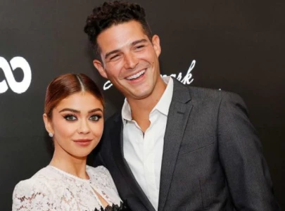 sarah hyland s husband wells adams attracted by little shop of horrors accent
