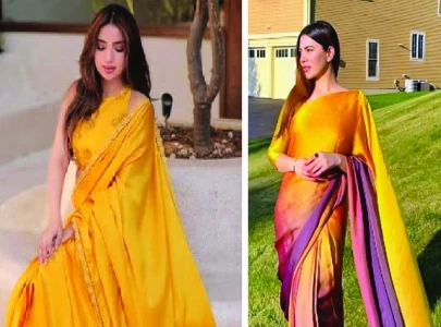 sunny saree looks to help you stay warm this winter sunny saree looks to help you stay warm this winter