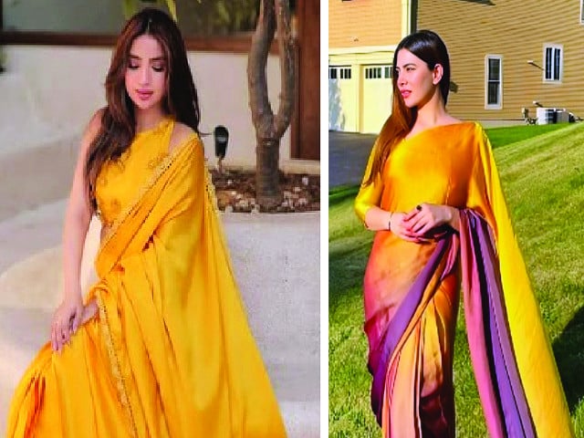 amp up your wardrobe with a gleaming collection of sarees fit to tackle the frigid season photos file