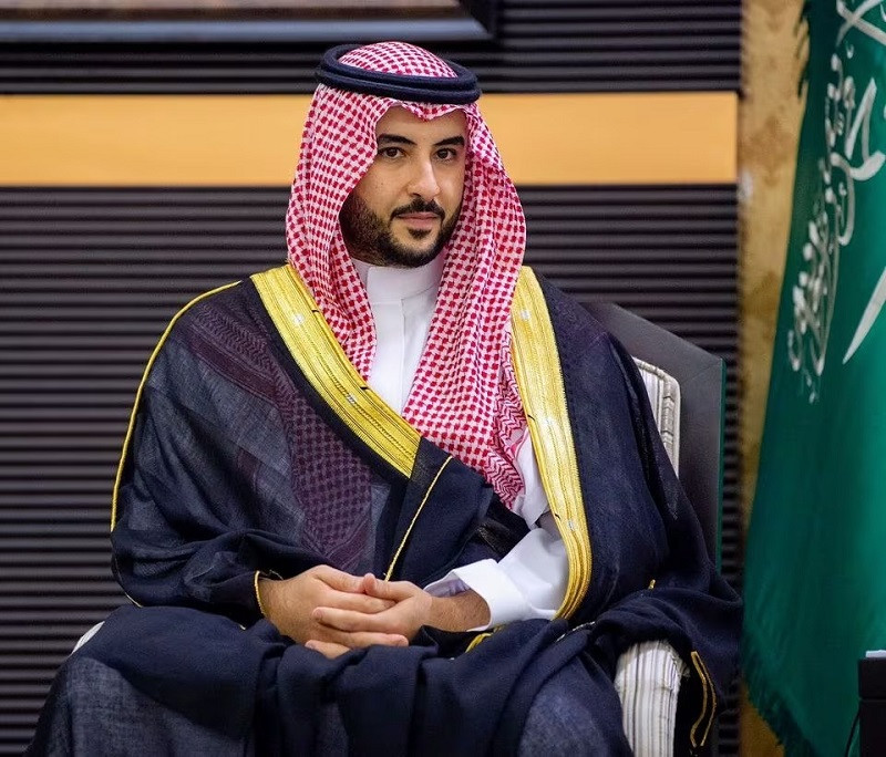 saudi arabia s defence minister prince khalid bin salman al saud in the ministry of defence in jeddah saudi arabia september 27 2022 photo reuters