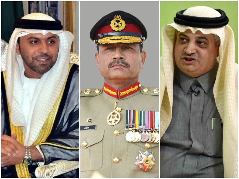 Saudi Arabia, UAE envoys call on COAS Gen Asim