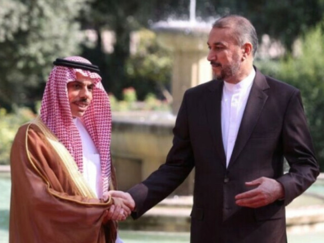 iranian foreign minister hossein amir abdollahian meets with saudi arabia s foreign minister prince faisal bin farhan al saud in tehran iran june 17 2023 photo reuters iranian foreign minister hossein amir abdollahian meets with saudi arabia s foreign minister prince faisal bin farhan al saud in tehran iran june 17 2023 photo reuters