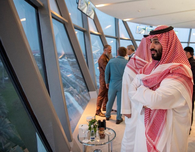 saudi crown prince mohammed bin salman is seen during the emirates formula one grand prix at the yas marina racetrack in abu dhabi united arab emirates november 25 2018 photo reuters