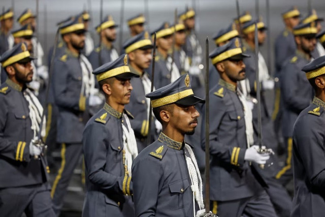 members of saudi security forces participate in a parade in the holy city of mecca saudi arabia june 10 2024 photo reuters members of saudi security forces participate in a parade in the holy city of mecca saudi arabia june 10 2024 photo reuters