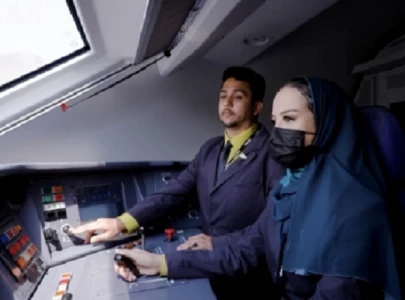 watch saudi women qualify to become train drivers in a first