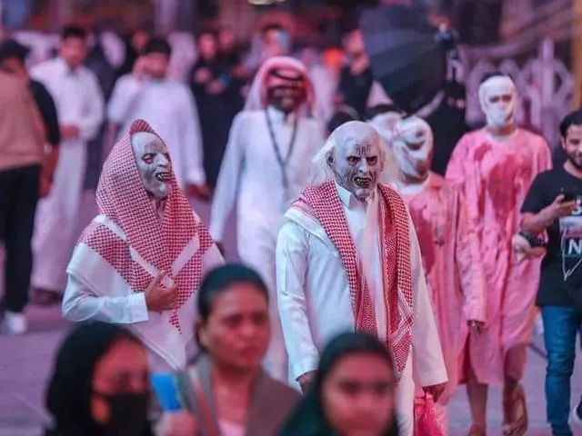 watch saudi fans exhibit spooky talent at halloween celebrations watch saudi fans exhibit spooky talent at halloween celebrations