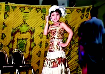 middle school students strut their stuff on the catwalk