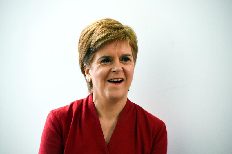 first minister of scotland nicola sturgeon visits west calder high school amid the coronavirus disease covid 19 outbreak in west calder scotland britain august 10 2020 photo reuters