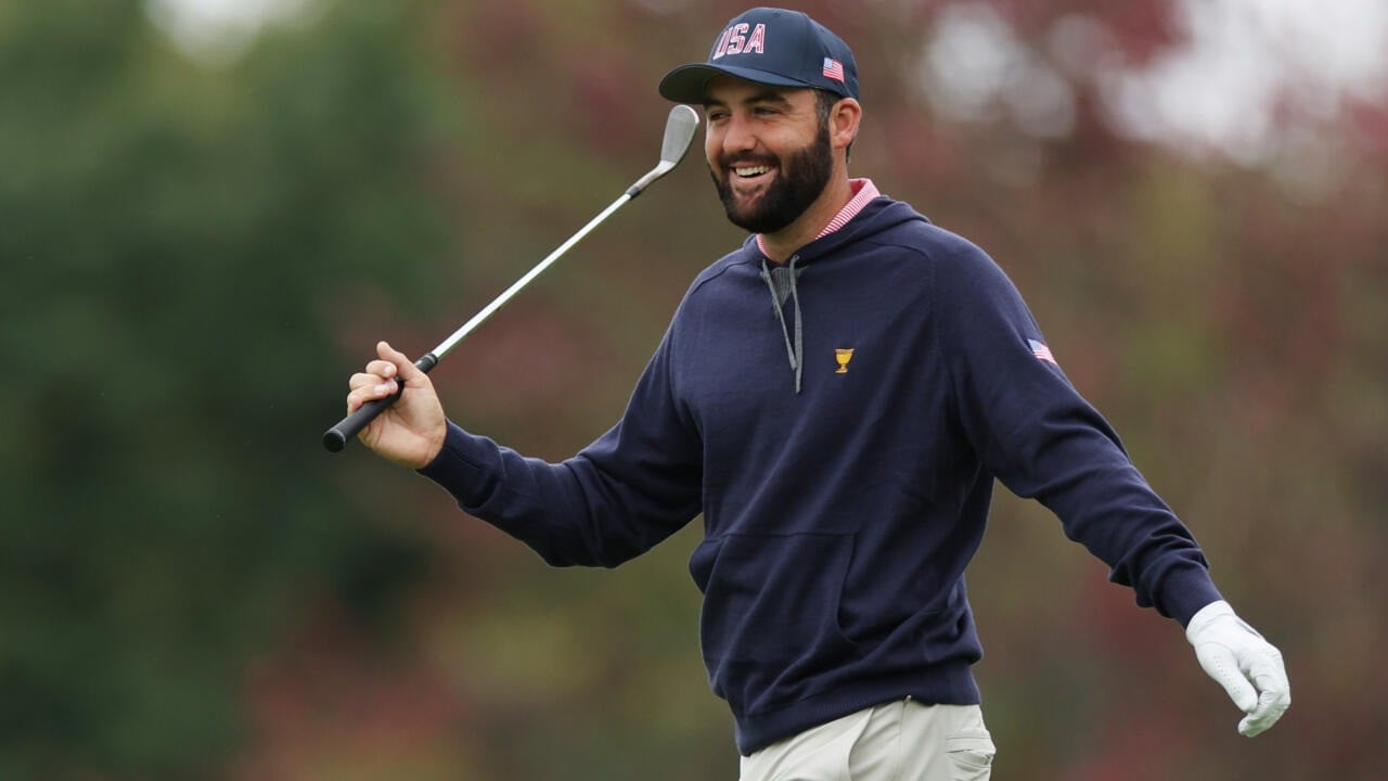 top ranked scottie scheffler will try to spark the united states to a 10th consecutive victory over the internationals in the 15th presidents cup which begins on thursday at royal montreal photo afp