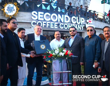 president ceo of second cup coffee co inaugurates a new franchise of second cup at blue world city president ceo of second cup coffee co inaugurates a new franchise of second cup at blue world city
