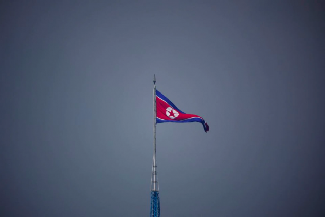 a north korean flag flutters at the propaganda village of gijungdong in north korea in this picture taken near the truce village of panmunjom inside the demilitarized zone dmz separating the two koreas south korea july 19 2022 photo reuters a north korean flag flutters at the propaganda village of gijungdong in north korea in this picture taken near the truce village of panmunjom inside the demilitarized zone dmz separating the two koreas south korea july 19 2022 photo reuters