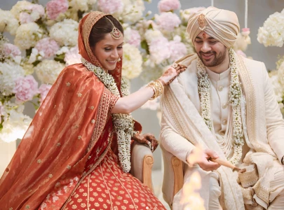 karan deol drisha acharya tie the knot in star studded affair