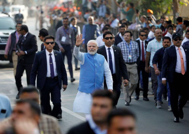 india s prime minister narendra modi waves to his supporters as he arrives to cast his vote during the second and last phase of gujarat state assembly elections in ahmedabad india december 5 2022 photo reuters amit dave india s prime minister narendra modi waves to his supporters as he arrives to cast his vote during the second and last phase of gujarat state assembly elections in ahmedabad india december 5 2022 photo reuters amit dave