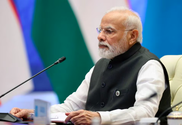 indian prime minister narendra modi attends a meeting of the council of heads of the shanghai cooperation organization sco member states at a summit in samarkand uzbekistan september 16 2022 photo reuters file
