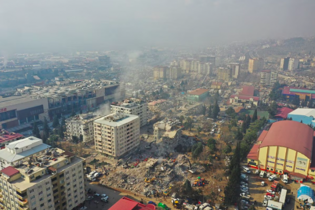 a view of the destruction following the earthquake in the town of kahramanmaras turkey february 10 2023 photo reuters issam abdallah a view of the destruction following the earthquake in the town of kahramanmaras turkey february 10 2023 photo reuters issam abdallah