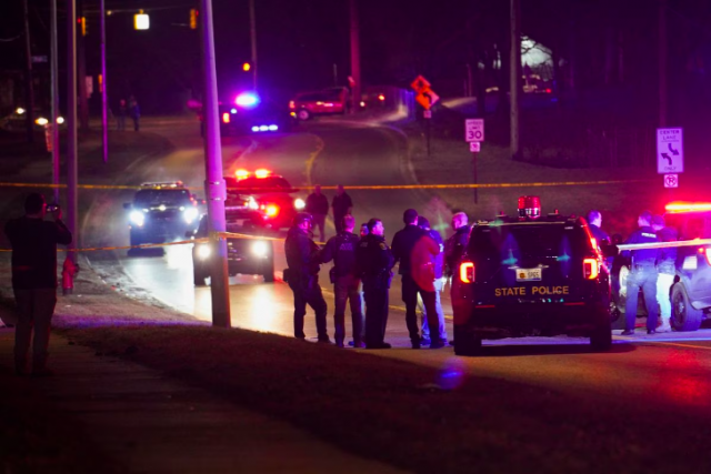police officers surround a scene where the suspect was located as they respond to a shooting at michigan state university in east lansing michigan u s february 14 2023 photo reuters dieu nalio chery police officers surround a scene where the suspect was located as they respond to a shooting at michigan state university in east lansing michigan u s february 14 2023 photo reuters dieu nalio chery