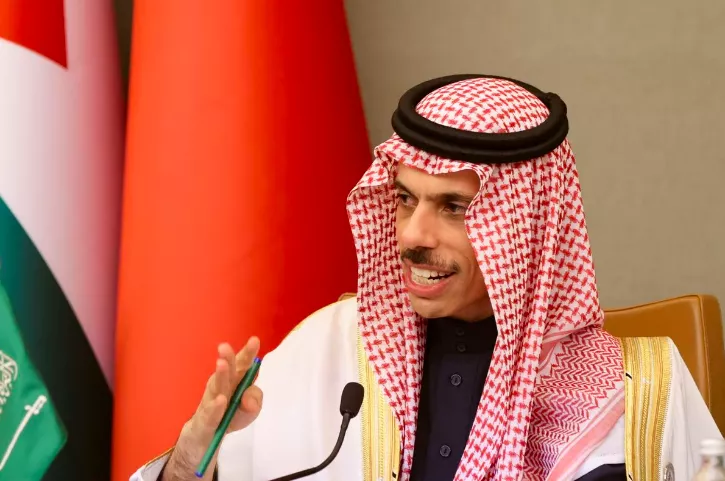 saudi minister of foreign affairs prince faisal bin farhan al saud attends a news conference at the arab gulf summit in riyadh saudi arabia december 9 2022 photo reuters ahmed yosri file photo saudi minister of foreign affairs prince faisal bin farhan al saud attends a news conference at the arab gulf summit in riyadh saudi arabia december 9 2022 photo reuters ahmed yosri file photo