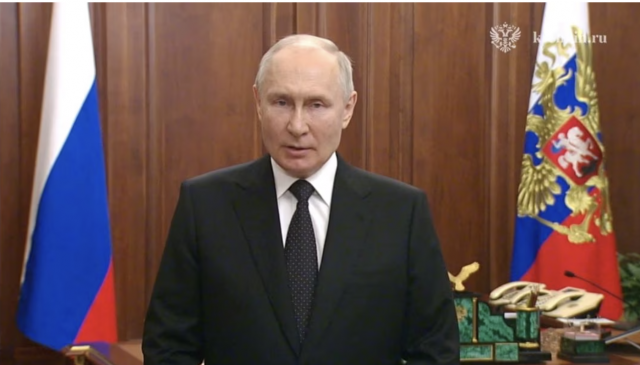 putin vows to crush armed mutiny after mercenaries seize southern russian city