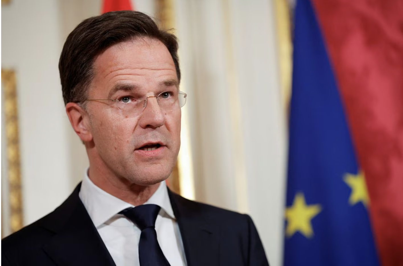 dutch prime minister mark rutte speaks at a news conference with french president emmanuel macron not pictured during macron s state visit to the netherlands in amsterdam netherlands april 12 2023 reuters piroschka van de wouw file photodutch prime minister mark rutte speaks at a news conference with french president emmanuel macron not pictured during macron s state visit to the netherlands in amsterdam netherlands april 12 2023 photo reuters file