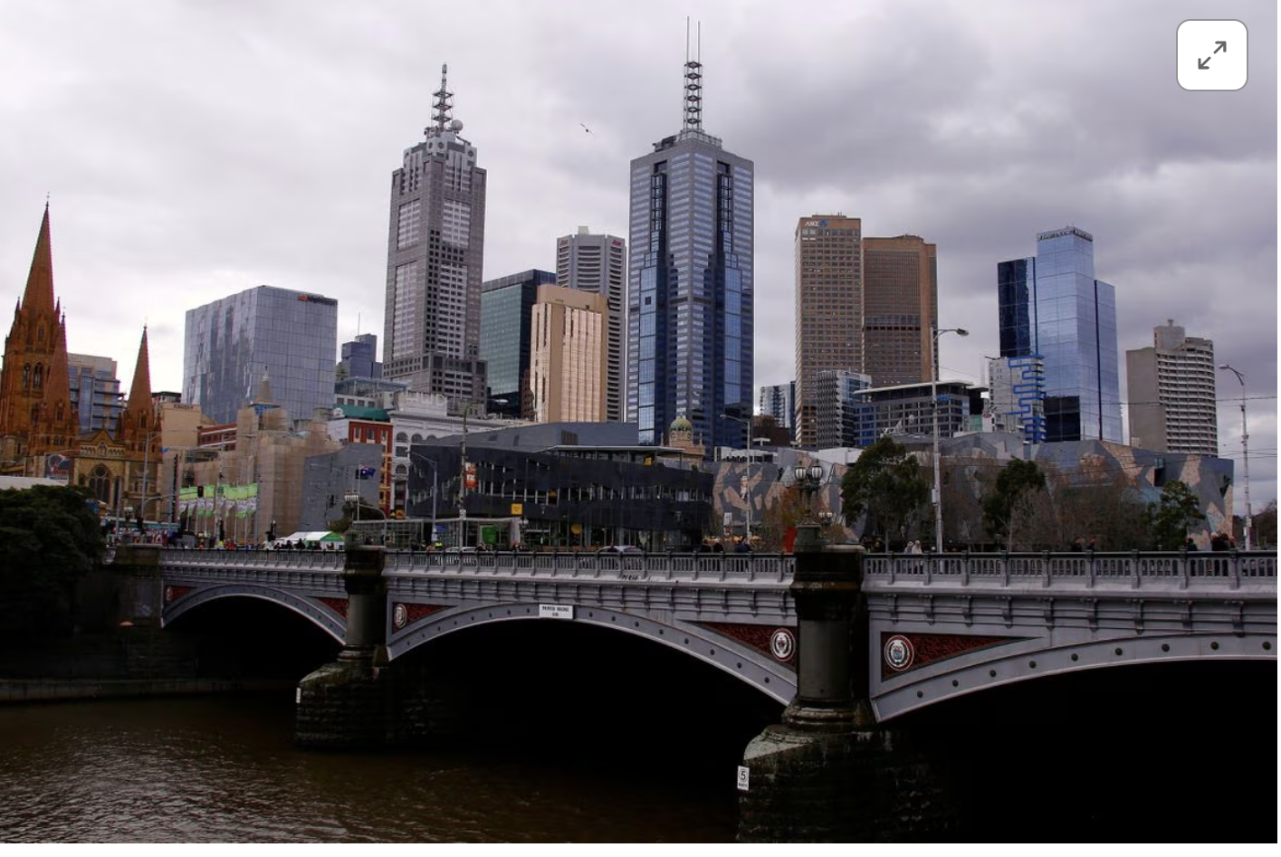 the central business district cbd of melbourne can be seen from the area located along the yarra river called southbank located in melbourne australia photo reuters file