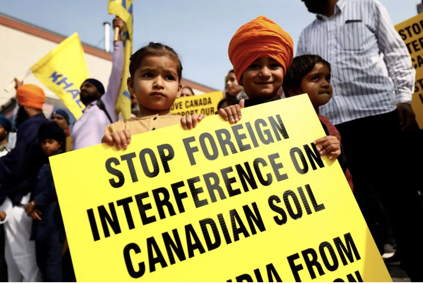 demonstrators gather across from the high commission of india in ottawa ontario canada september 25 2023 photo reuters file demonstrators gather across from the high commission of india in ottawa ontario canada september 25 2023 photo reuters file