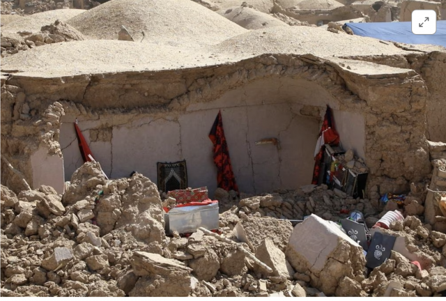 a view of a house damaged by an earthquake in herat province in afghanistan october 8 2023 photo reuters a view of a house damaged by an earthquake in herat province in afghanistan october 8 2023 photo reuters
