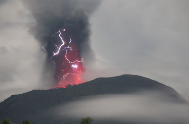eruption of indonesia s mt ibu forces seven villages to evacuate eruption of indonesia s mt ibu forces seven villages to evacuate