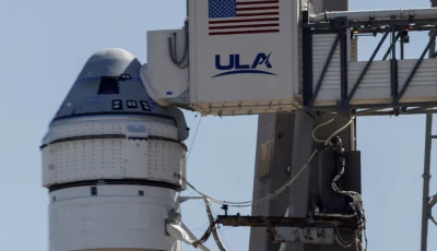 boeing s starliner spacecraft aboard a united launch alliance atlas 5 rocket is prepared for launch of the starliner 1 crew flight test cft in cape canaveral florida u s may 5 2024 photo reuters j