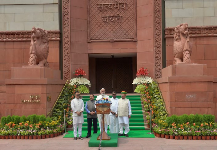 modi wins test of strength in parliament with election of speaker