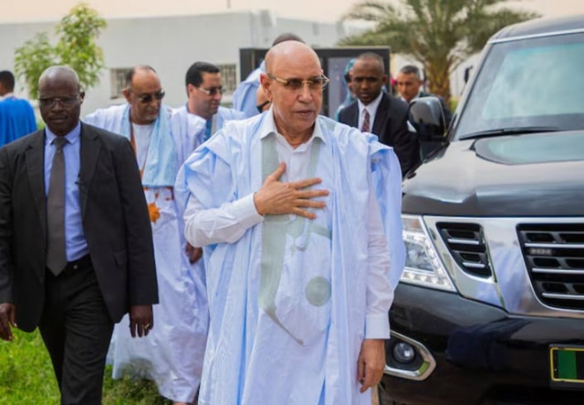 mauritania s president mohamed ould ghazouani arrives to cast his vote in the country s presidential election in nouakchott mauritania photo reuters mauritania s president mohamed ould ghazouani arrives to cast his vote in the country s presidential election in nouakchott mauritania photo reuters