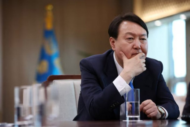 south korean president yoon suk yeol listen to a reporters question during an interview with reuters at the presidential office in seoul photo reuters south korean president yoon suk yeol listen to a reporters question during an interview with reuters at the presidential office in seoul photo reuters