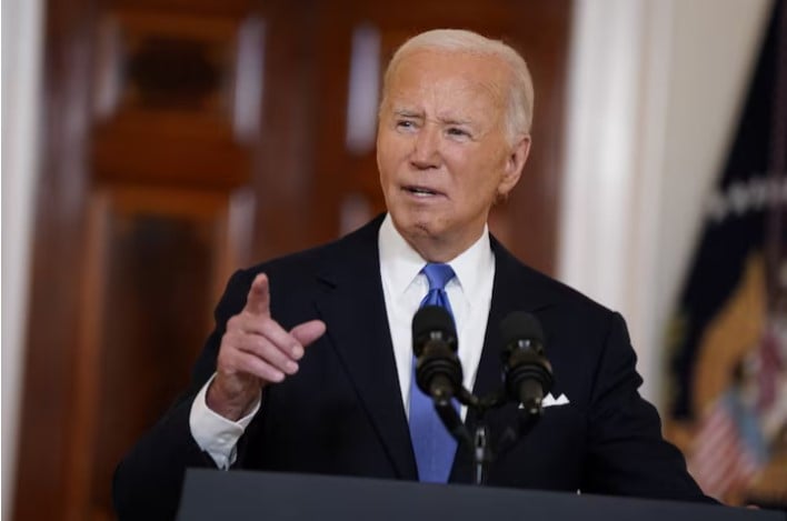 us president joe biden delivers remarks after the us supreme court ruled on former us president and republican presidential candidate donald trump s bid for immunity from federal prosecution for 2020 election subversion at the white house in washington photo reuters