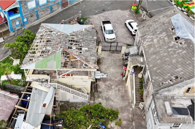 buildings with damaged roofs are seen in a drone photograph after hurricane beryl passed the day before in the northern saint patrick parish town of sauteurs grenada photo reuters buildings with damaged roofs are seen in a drone photograph after hurricane beryl passed the day before in the northern saint patrick parish town of sauteurs grenada photo reuters