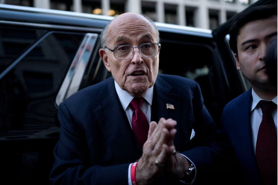 former new york mayor rudy giuliani departs the u s district courthouse after he was ordered to pay 148 million in his defamation case in washington photo reuters