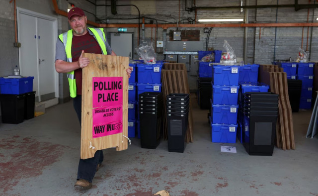 a worker prepares to deliver election ballot boxes in edinburgh scotland photo reuters a worker prepares to deliver election ballot boxes in edinburgh scotland photo reuters