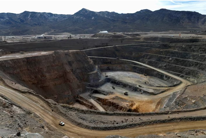 a view of the mp materials rare earth open pit mine in mountain pass california photo reuters