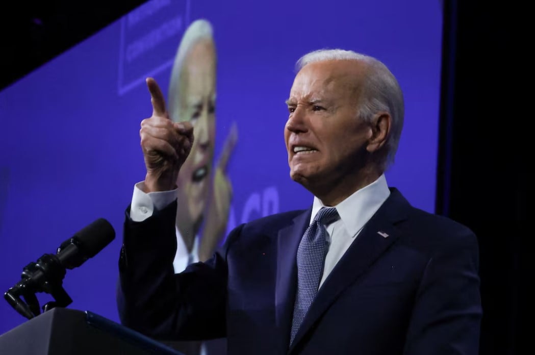 u s president joe biden speaks at the 115th naacp national convention in las vegas nevada us photo reuters