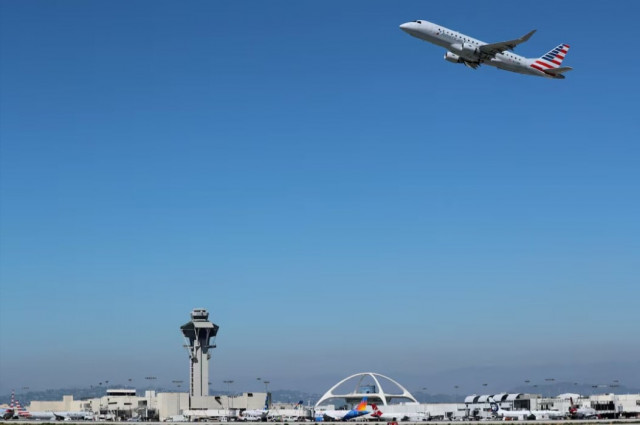 an american airlines embraer erj 175lr plane takes off from los angeles international airport lax in los angeles california us photo reuters an american airlines embraer erj 175lr plane takes off from los angeles international airport lax in los angeles california us photo reuters