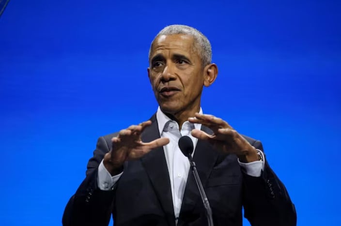 former us president barack obama speaks during the obama foundation democracy forum in new york city us photo reuters