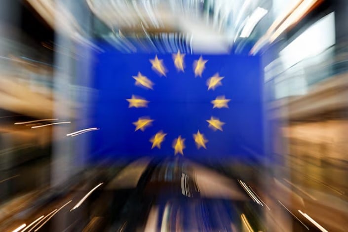 a flag of the european union is seen on the day of a plenary session of the newly elected european parliament in strasbourg france photo reuters