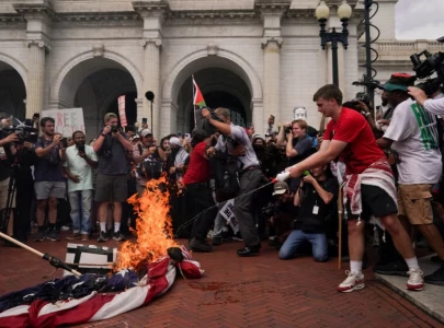 harris criticizes flag burning protesters label it a diversion from gaza crisis harris criticizes flag burning protesters label it a diversion from gaza crisis